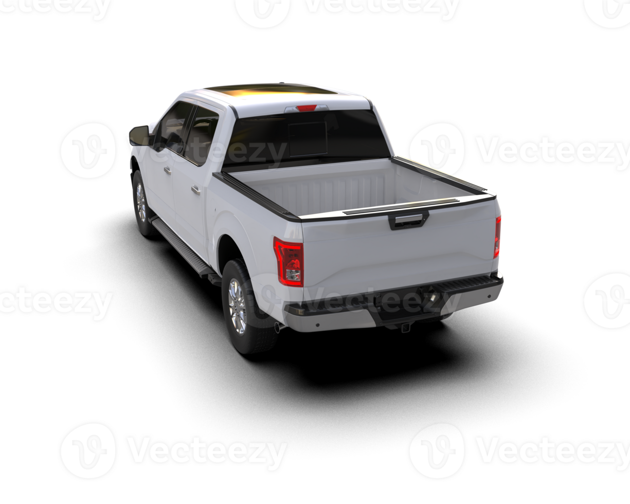 Pickup truck isolated on background. 3d rendering - illustration png