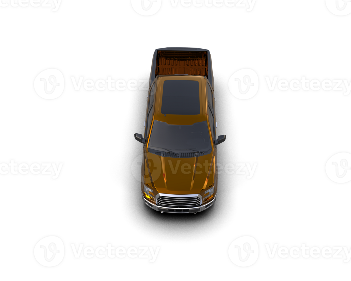 Pickup truck isolated on background. 3d rendering - illustration png