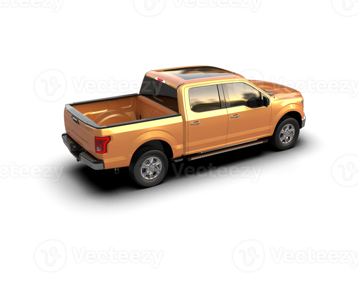 Pickup truck isolated on background. 3d rendering - illustration png