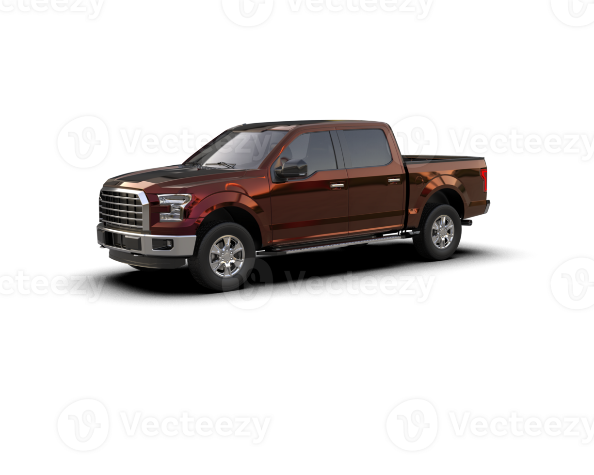 Pickup truck isolated on background. 3d rendering - illustration png