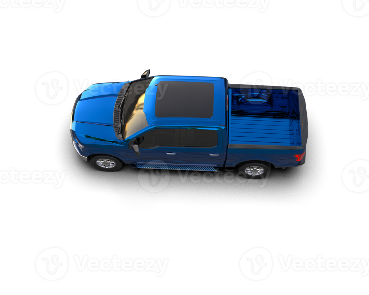 Pickup truck isolated on background. 3d rendering - illustration png