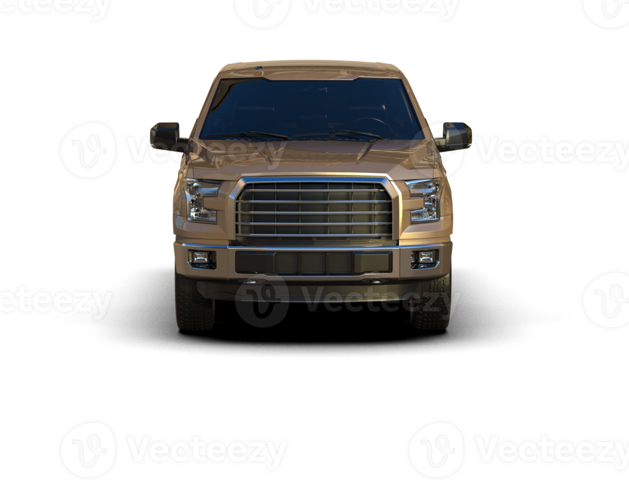 Pickup truck isolated on background. 3d rendering - illustration png