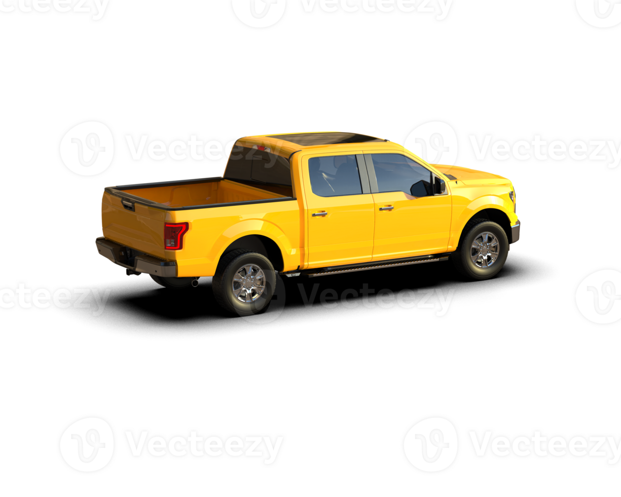 Pickup truck isolated on background. 3d rendering - illustration png
