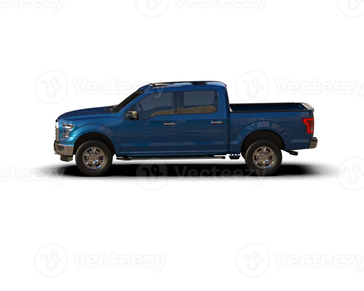 Pickup truck isolated on background. 3d rendering - illustration png