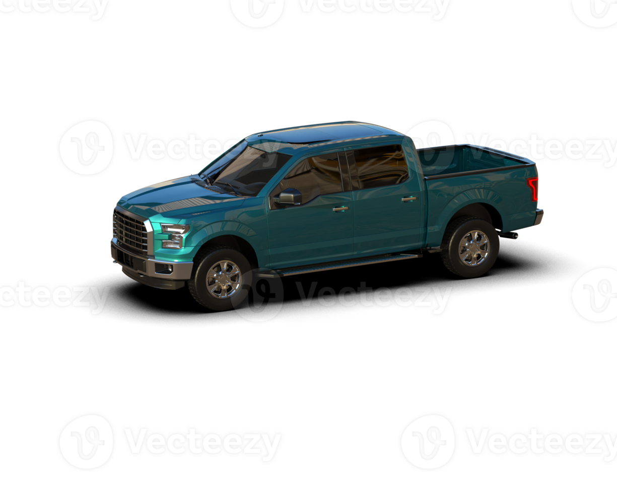 Pickup truck isolated on background. 3d rendering - illustration png