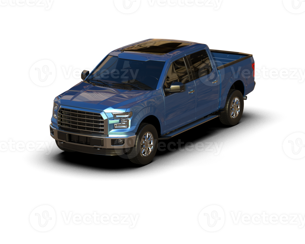 Pickup truck isolated on background. 3d rendering - illustration png