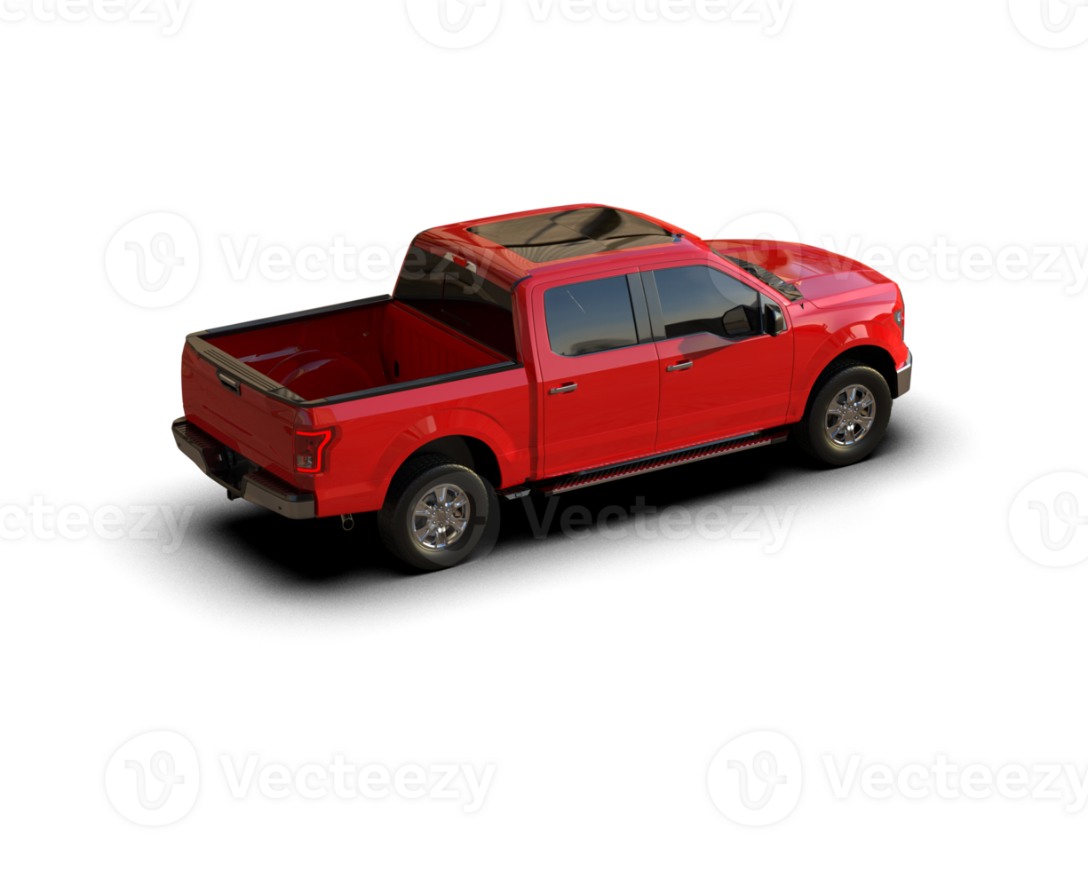 Pickup truck isolated on background. 3d rendering - illustration png