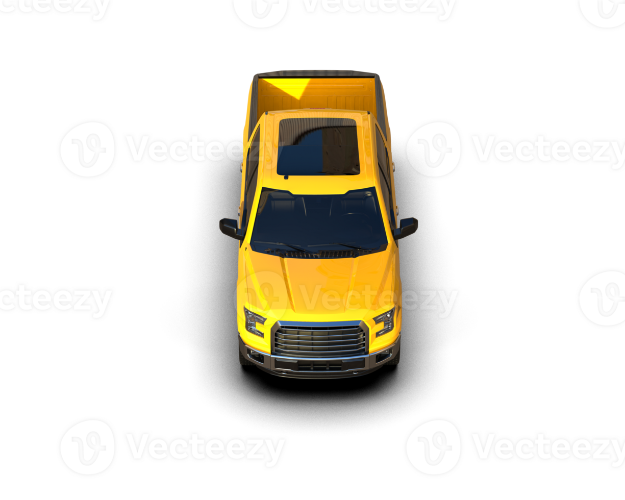 Pickup truck isolated on background. 3d rendering - illustration png