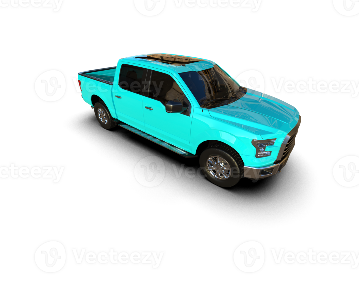 Pickup truck isolated on background. 3d rendering - illustration png
