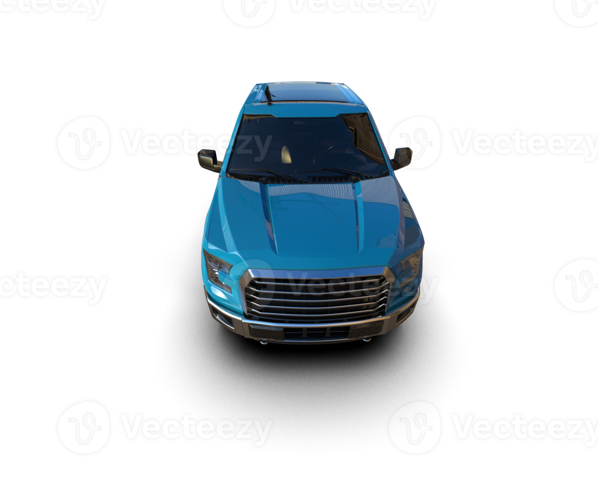 Pickup truck isolated on background. 3d rendering - illustration png