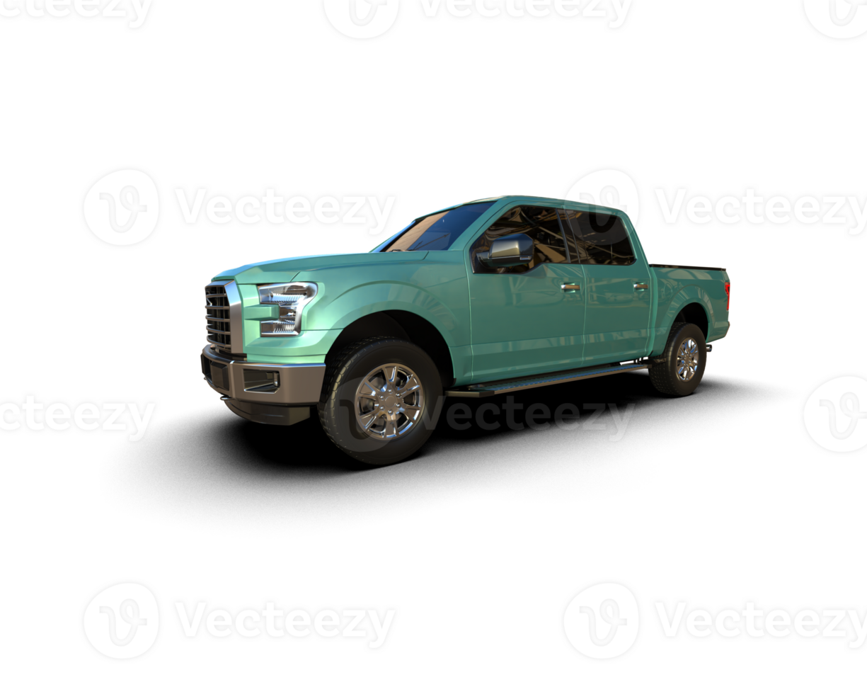 Pickup truck isolated on background. 3d rendering - illustration png