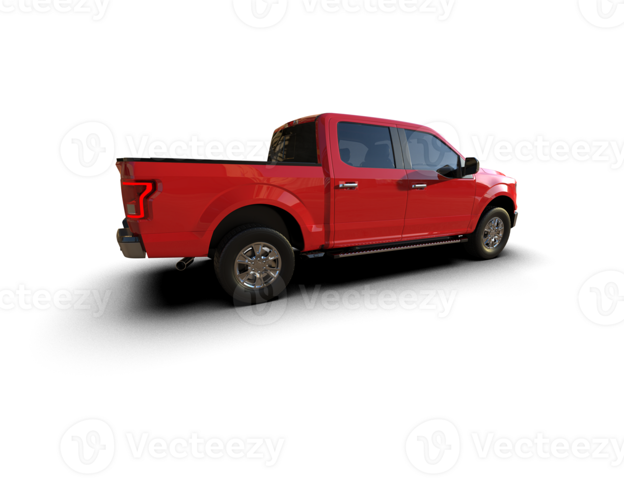 Pickup truck isolated on background. 3d rendering - illustration png