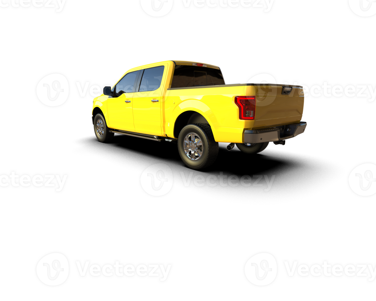 Pickup truck isolated on background. 3d rendering - illustration png