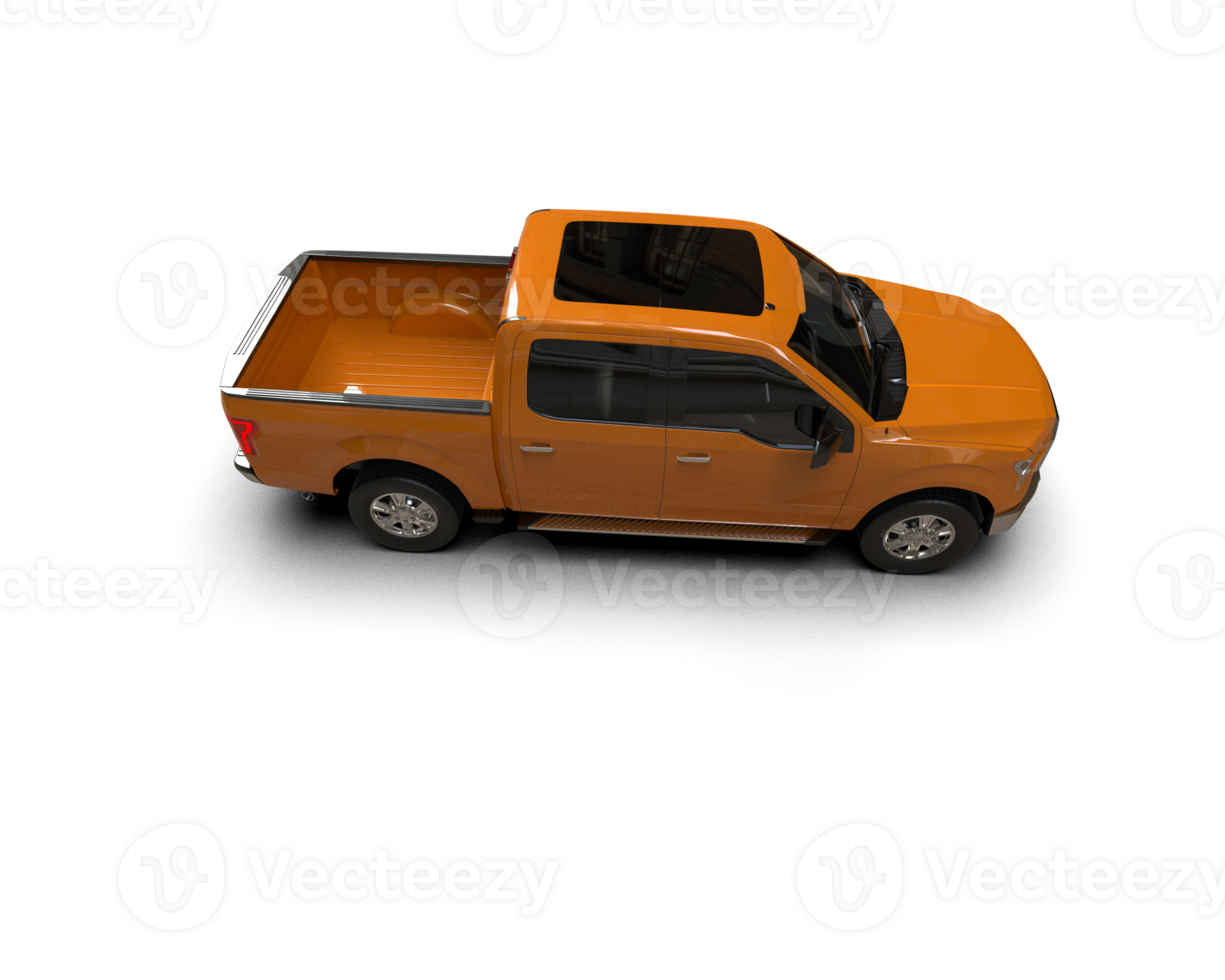 Pickup truck isolated on background. 3d rendering - illustration png