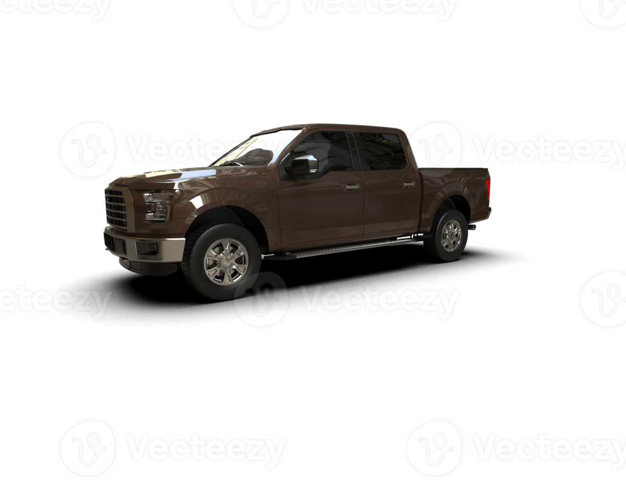 Pickup truck isolated on background. 3d rendering - illustration png