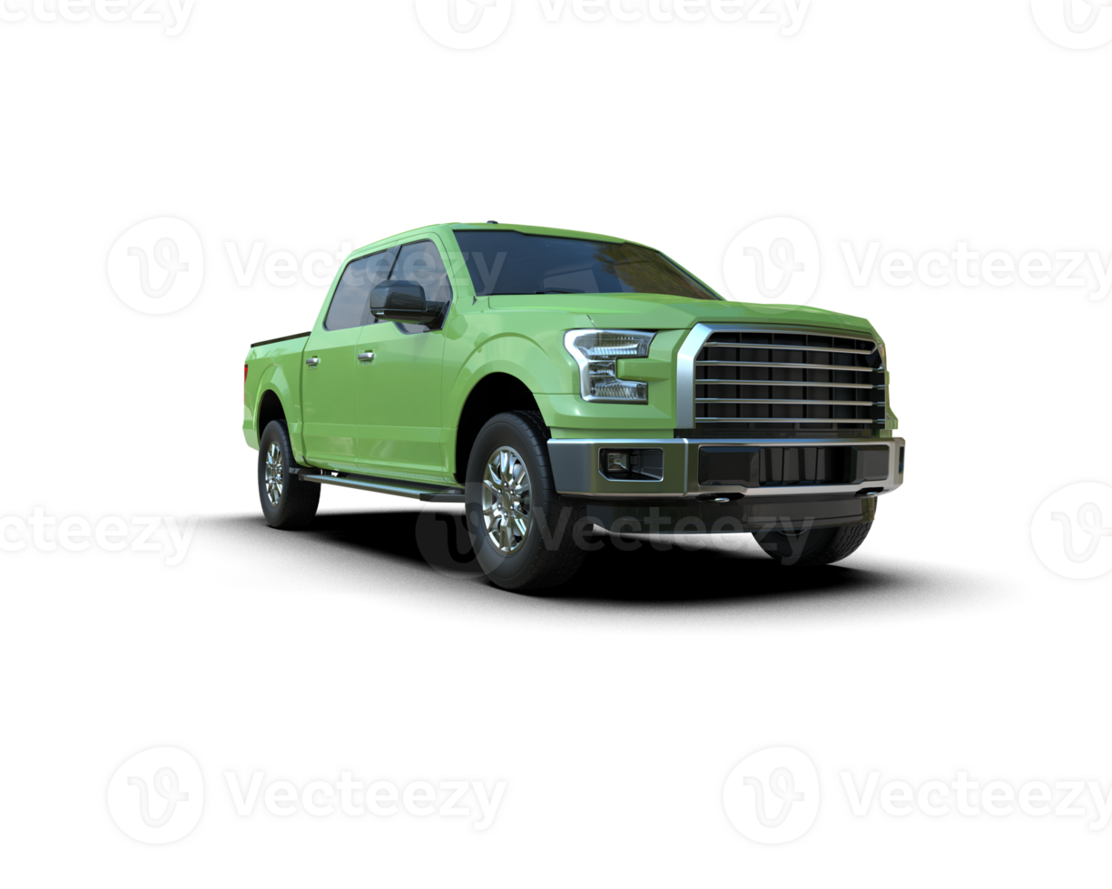 Pickup truck isolated on background. 3d rendering - illustration png