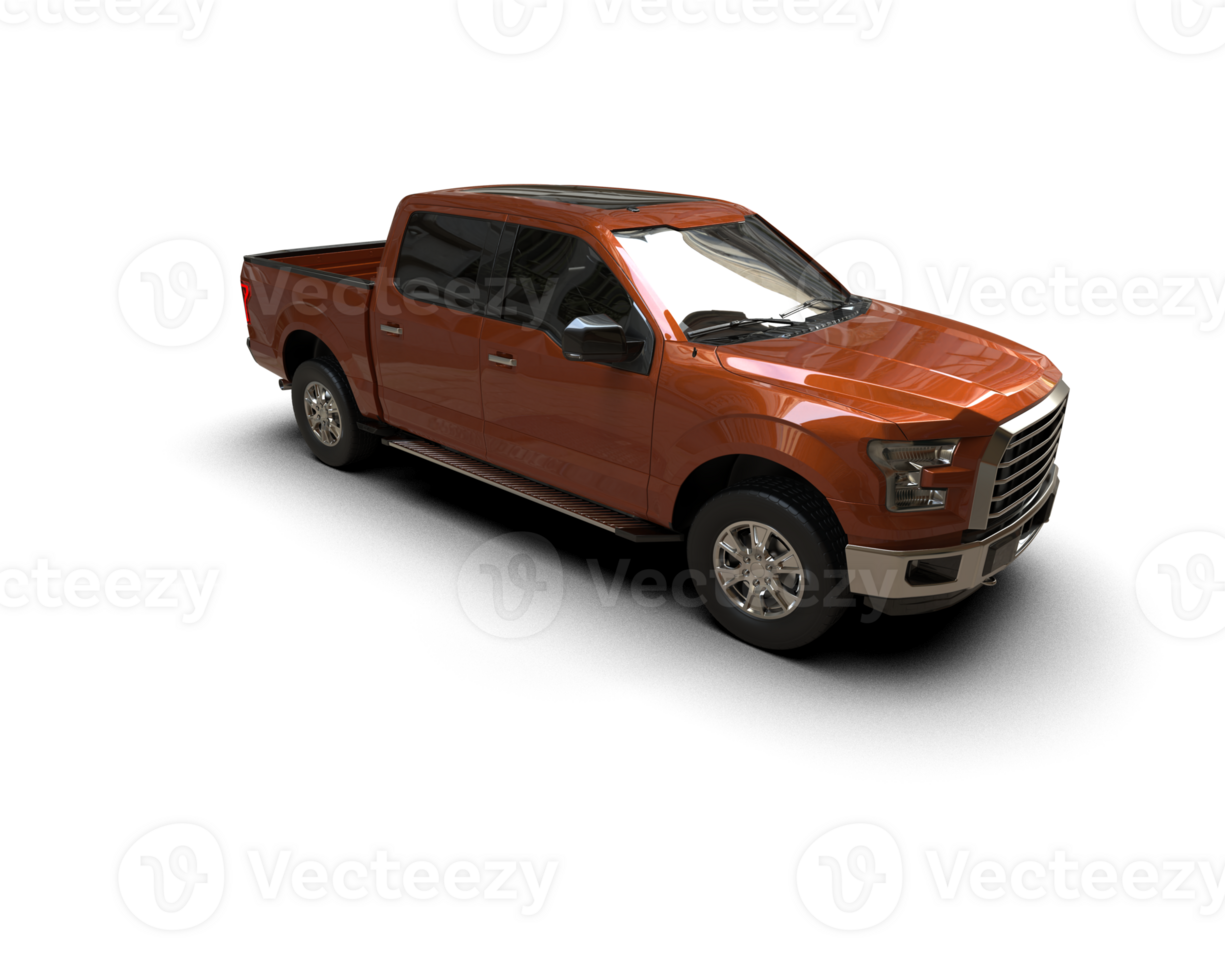 Pickup truck isolated on background. 3d rendering - illustration png