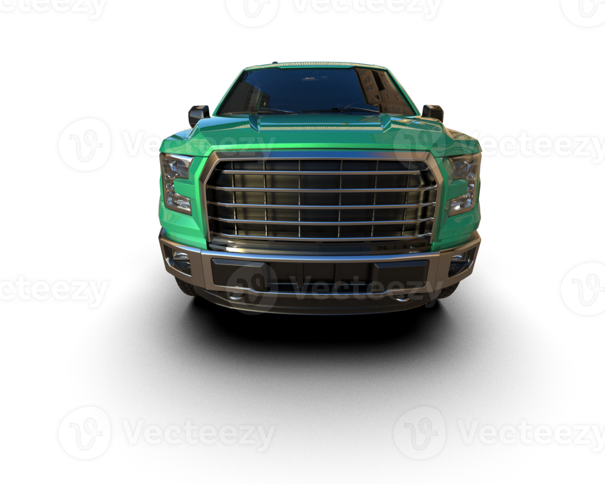 Pickup truck isolated on background. 3d rendering - illustration png