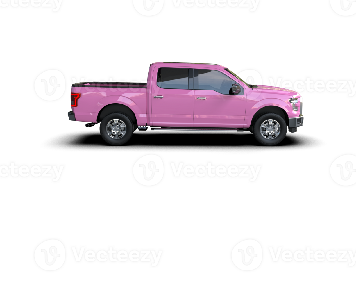 Pickup truck isolated on background. 3d rendering - illustration png