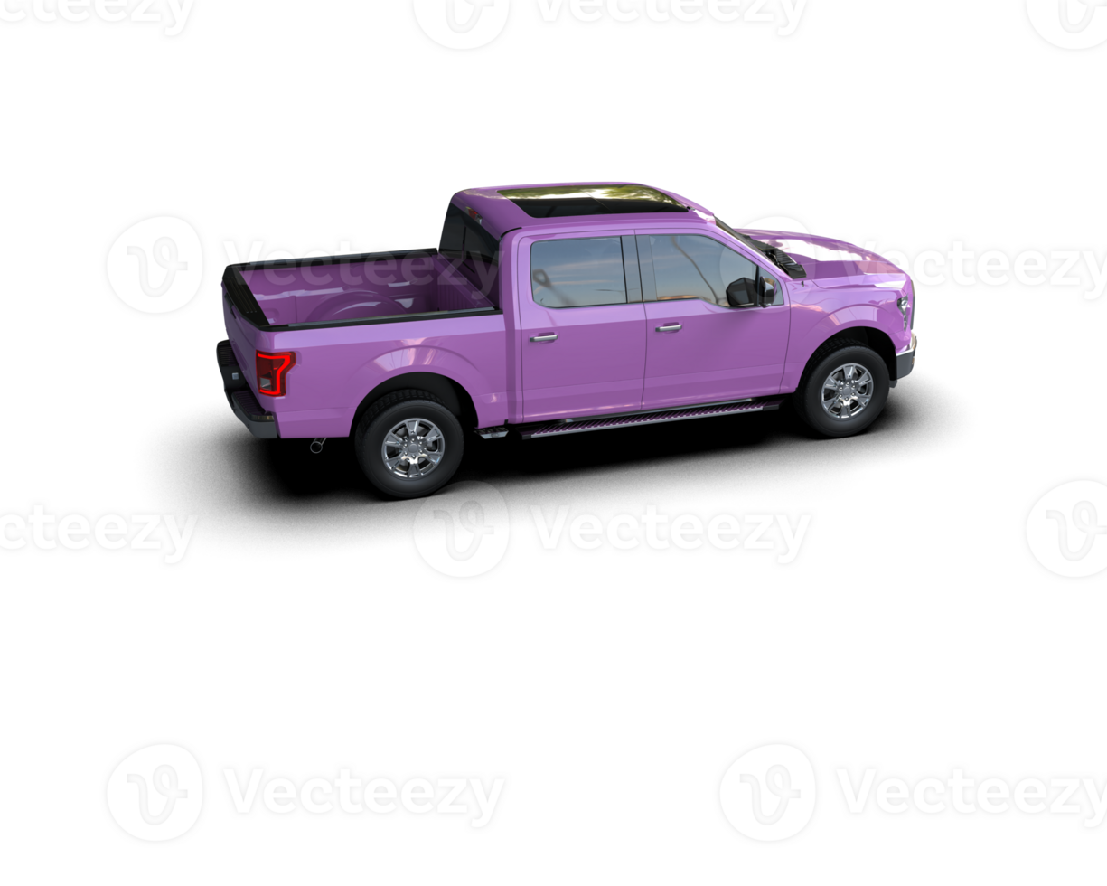 Pickup truck isolated on background. 3d rendering - illustration png