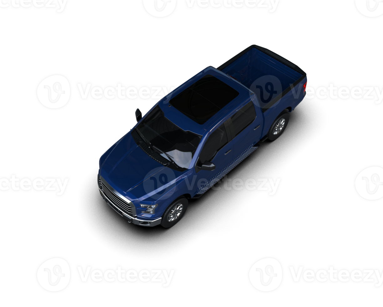 Pickup truck isolated on background. 3d rendering - illustration png