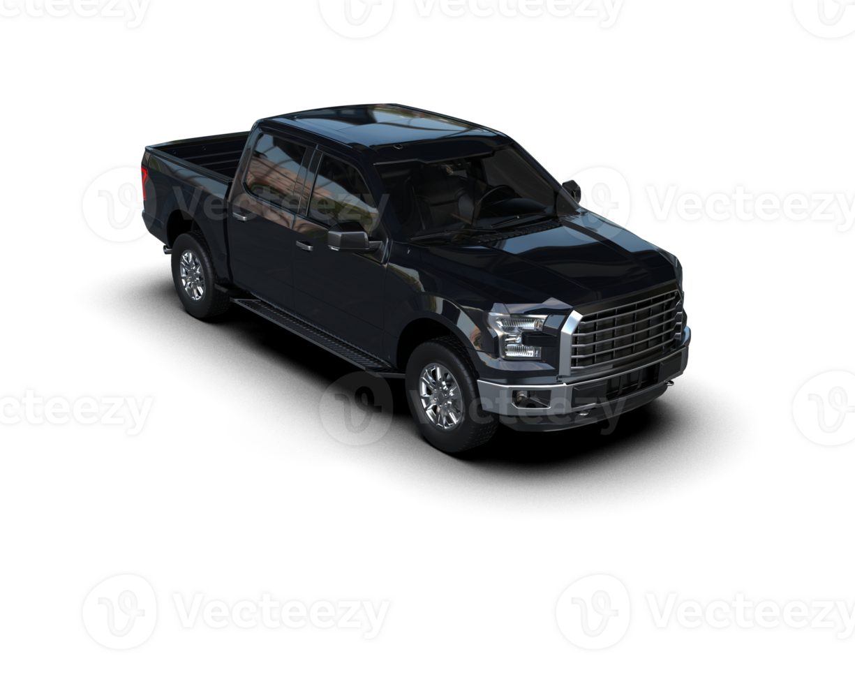 Pickup truck isolated on background. 3d rendering - illustration png