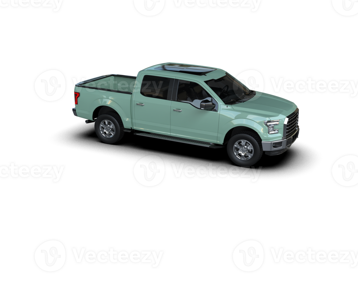 Pickup truck isolated on background. 3d rendering - illustration png