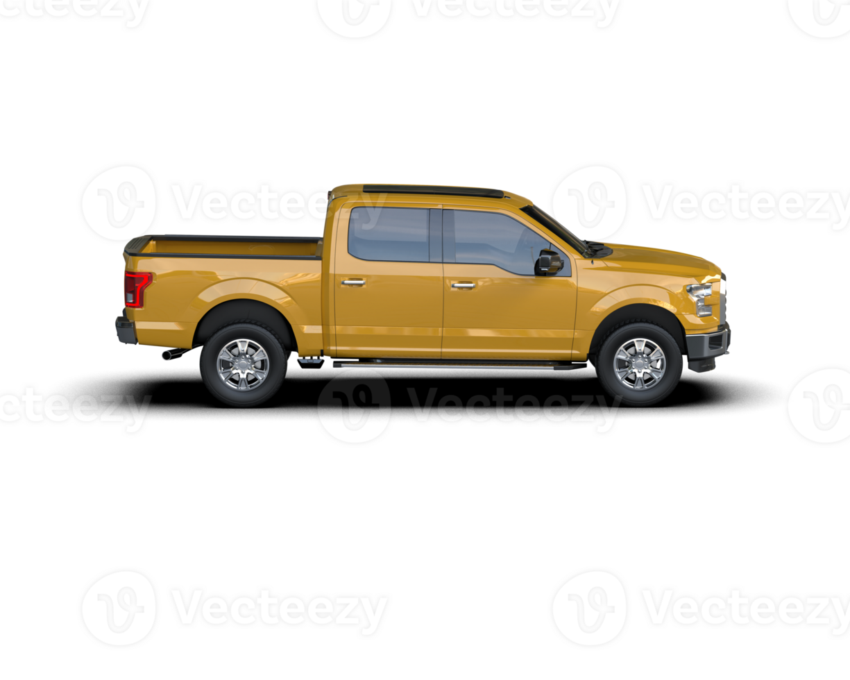 Pickup truck isolated on background. 3d rendering - illustration png