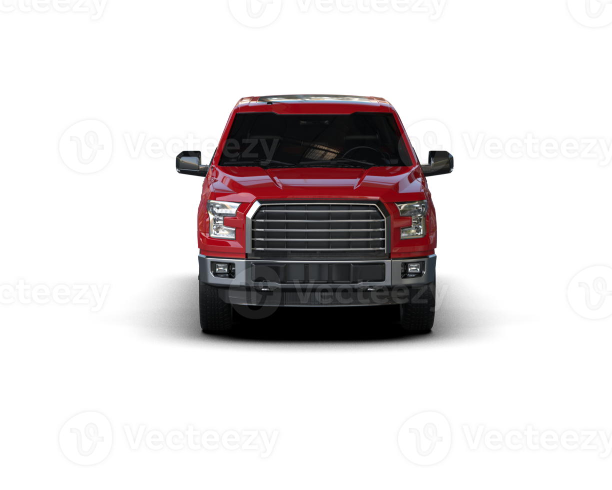 Pickup truck isolated on background. 3d rendering - illustration png
