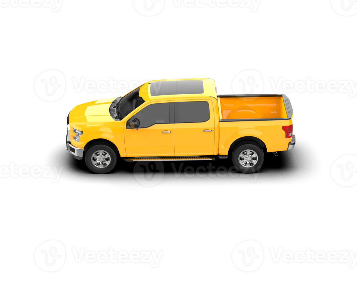 Pickup truck isolated on background. 3d rendering - illustration png