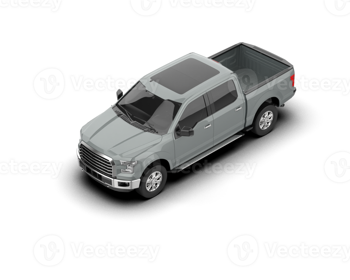 Pickup truck isolated on background. 3d rendering - illustration png