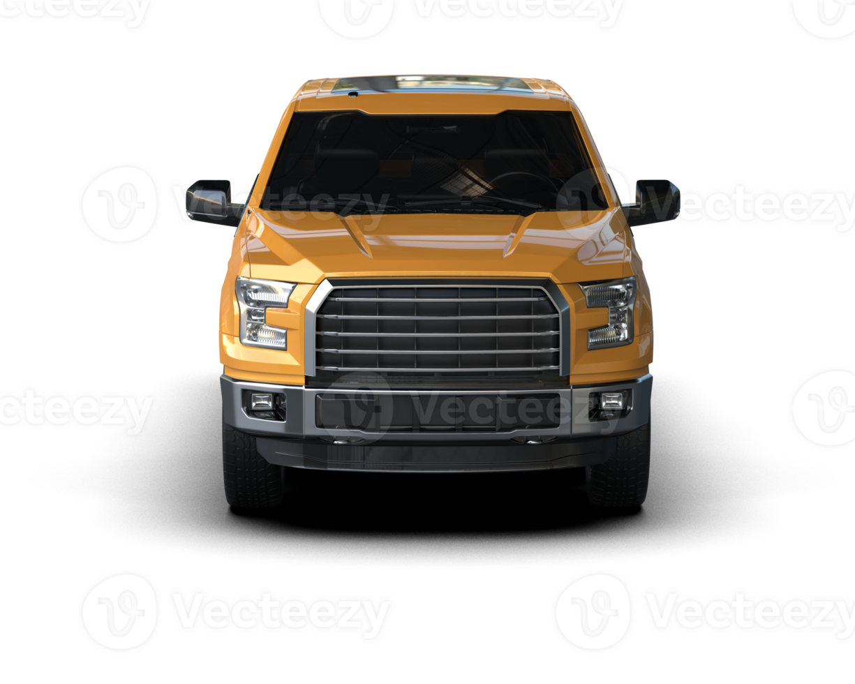 Pickup truck isolated on background. 3d rendering - illustration png