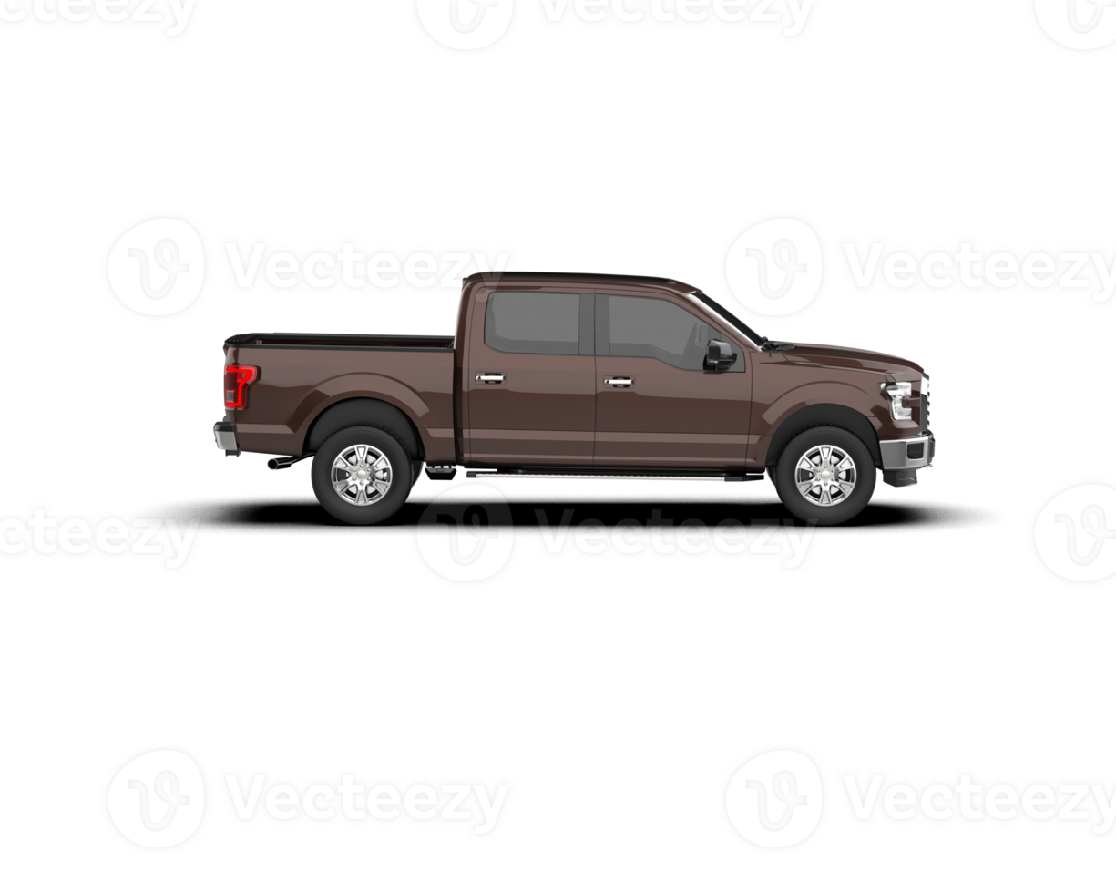 Pickup truck isolated on background. 3d rendering - illustration png
