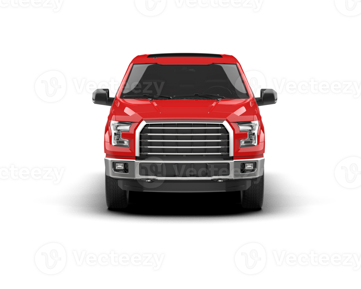 Pickup truck isolated on background. 3d rendering - illustration png