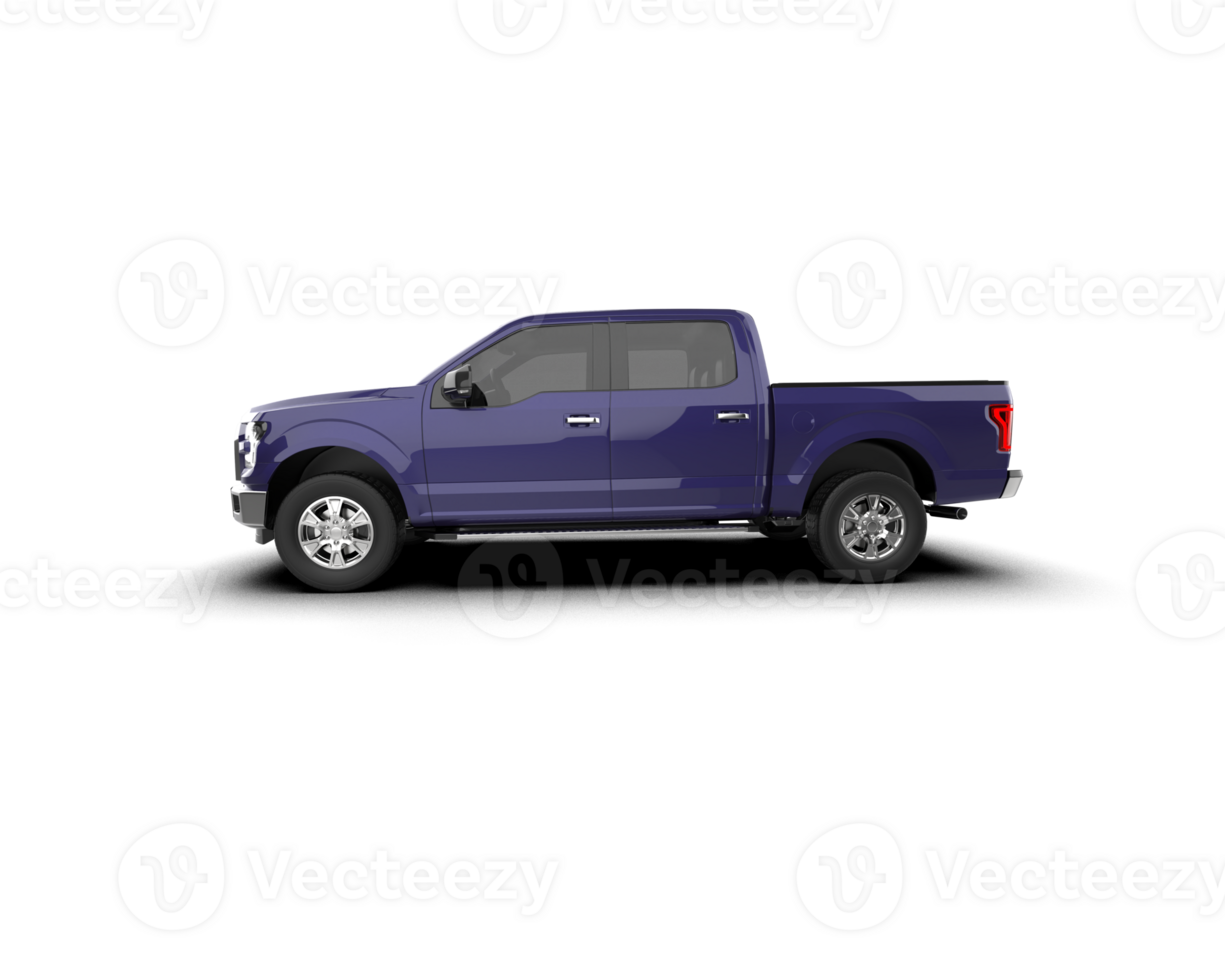 Pickup truck isolated on background. 3d rendering - illustration png