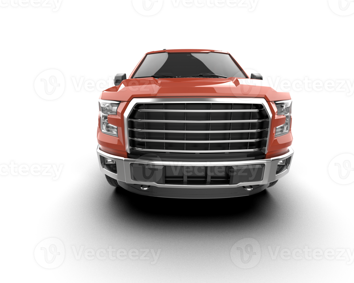 Pickup truck isolated on background. 3d rendering - illustration png