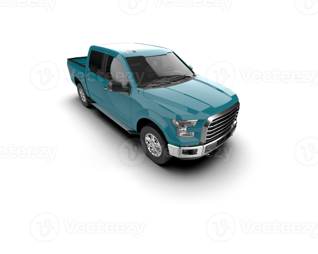 Pickup truck isolated on background. 3d rendering - illustration png