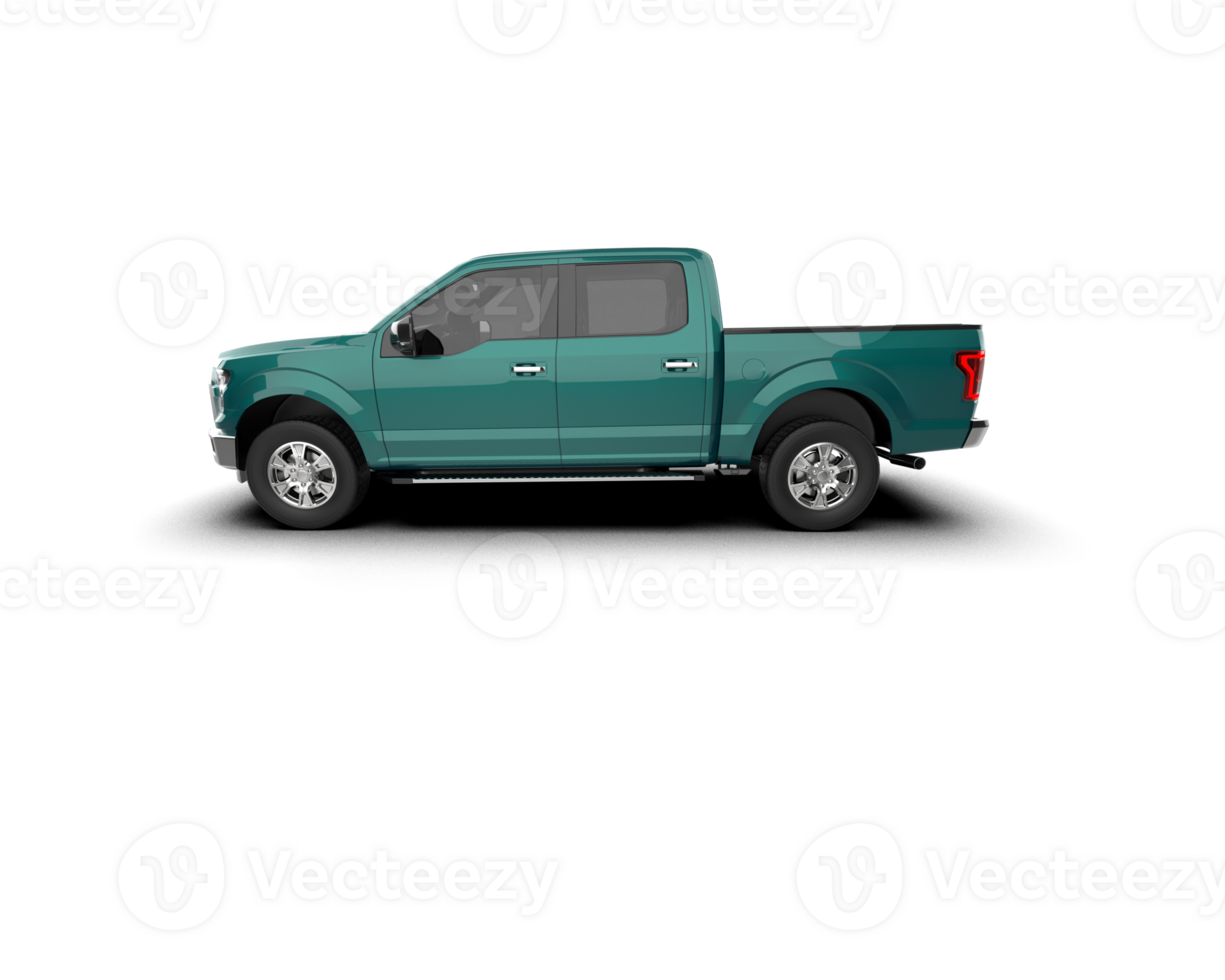 Pickup truck isolated on background. 3d rendering - illustration png
