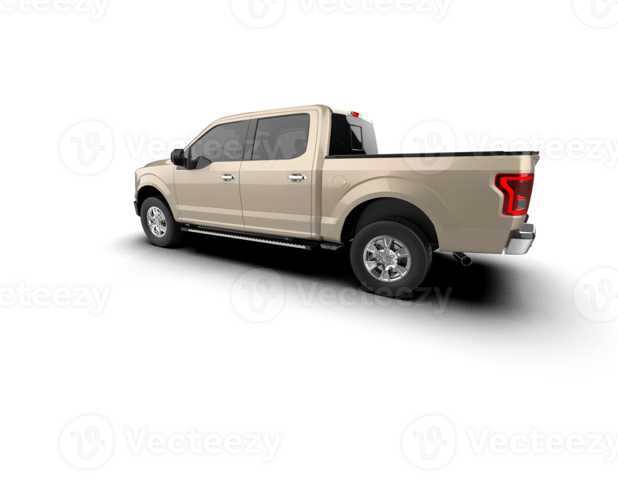 Pickup truck isolated on background. 3d rendering - illustration png