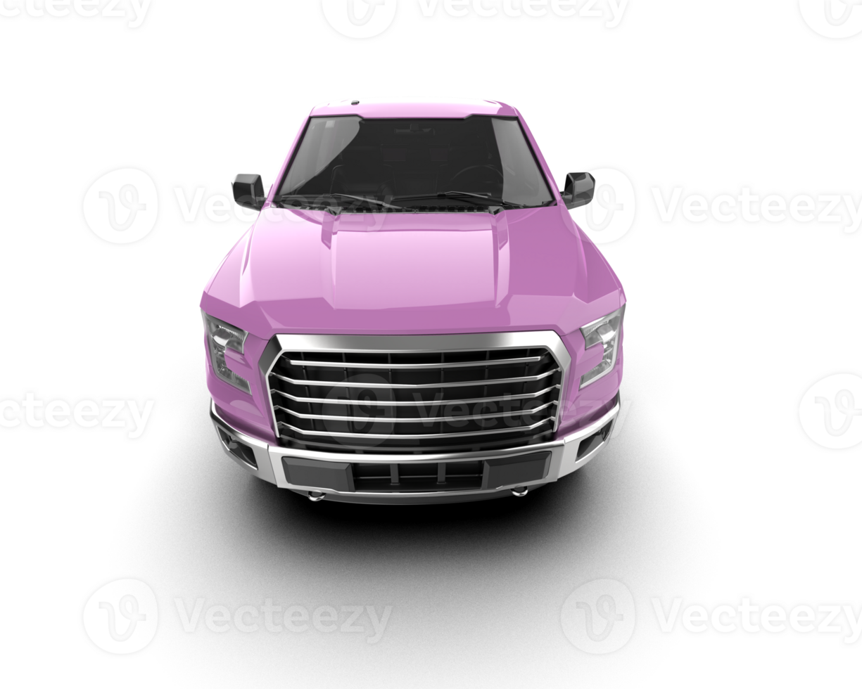 Pickup truck isolated on background. 3d rendering - illustration png