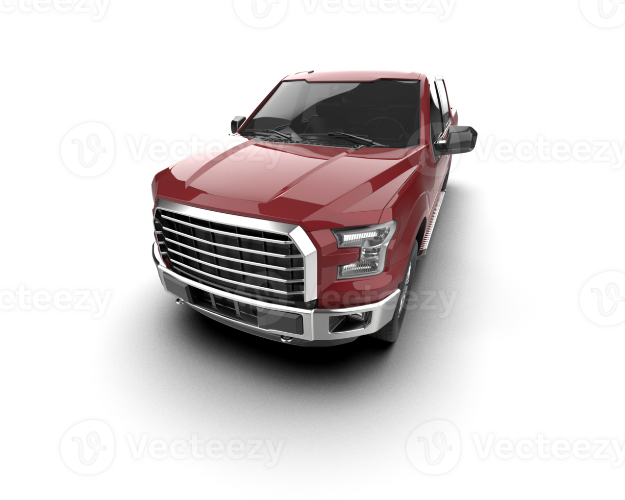 Pickup truck isolated on background. 3d rendering - illustration png