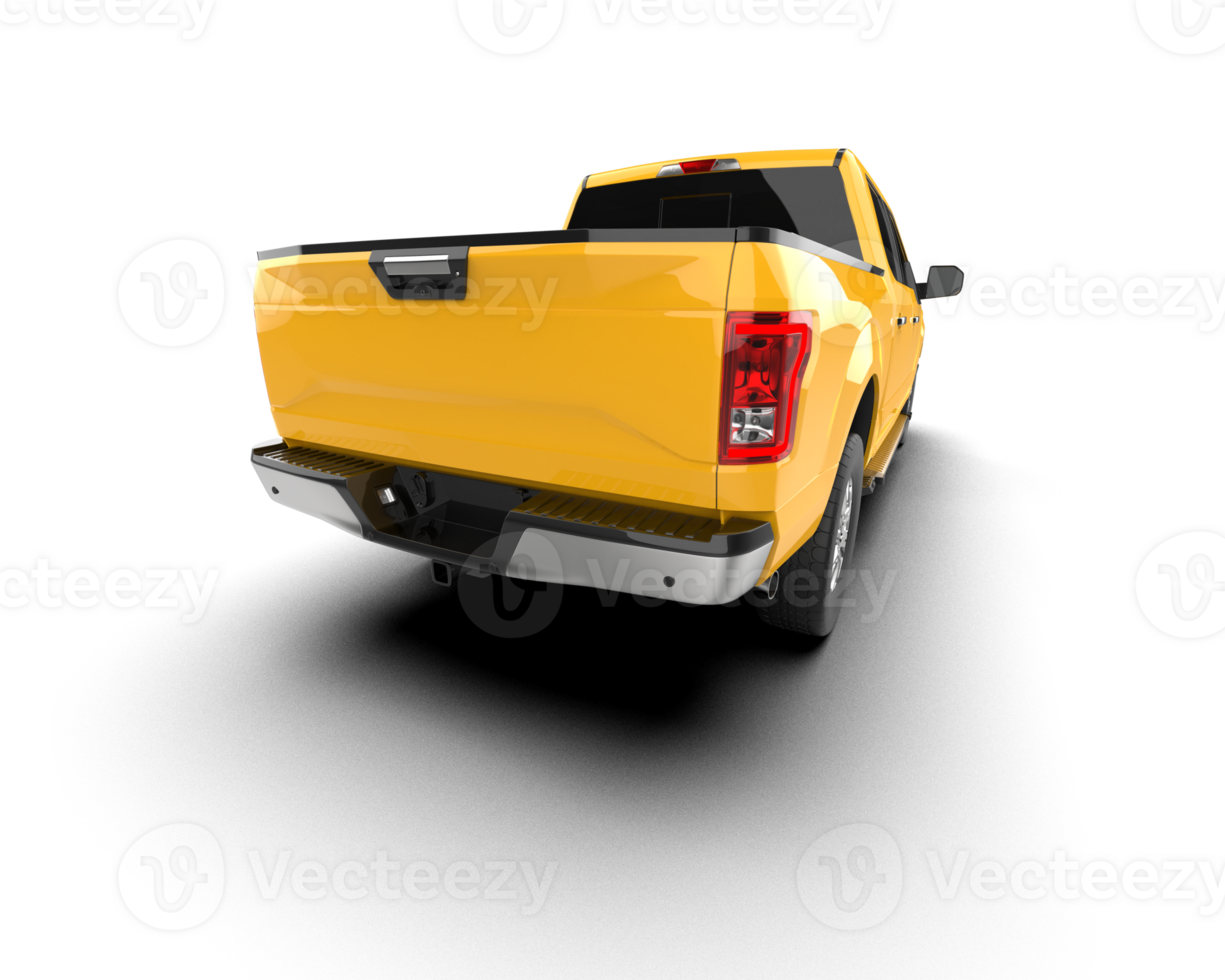 Pickup truck isolated on background. 3d rendering - illustration png