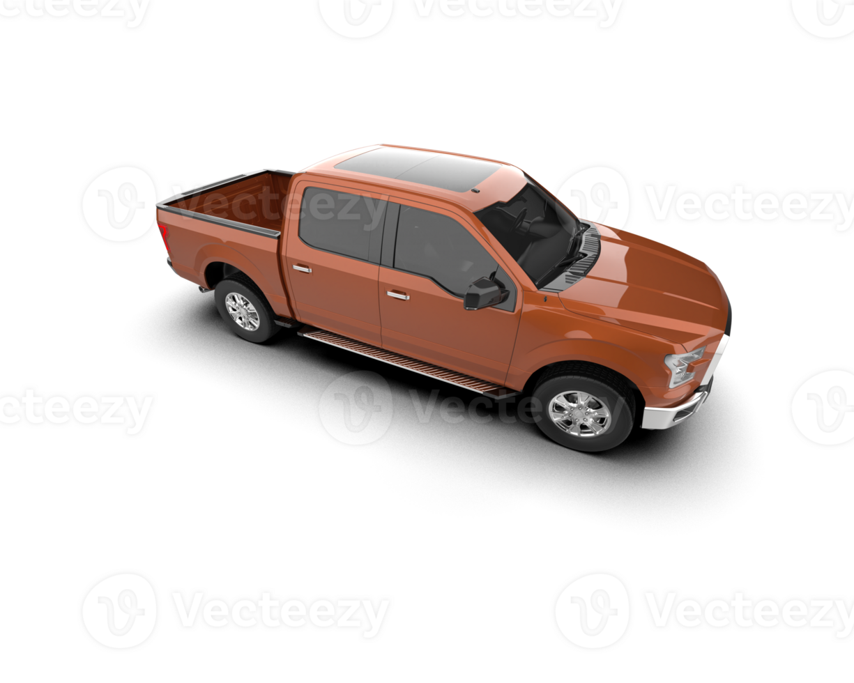 Pickup truck isolated on background. 3d rendering - illustration png