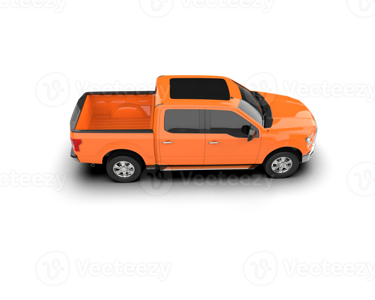 Pickup truck isolated on background. 3d rendering - illustration png
