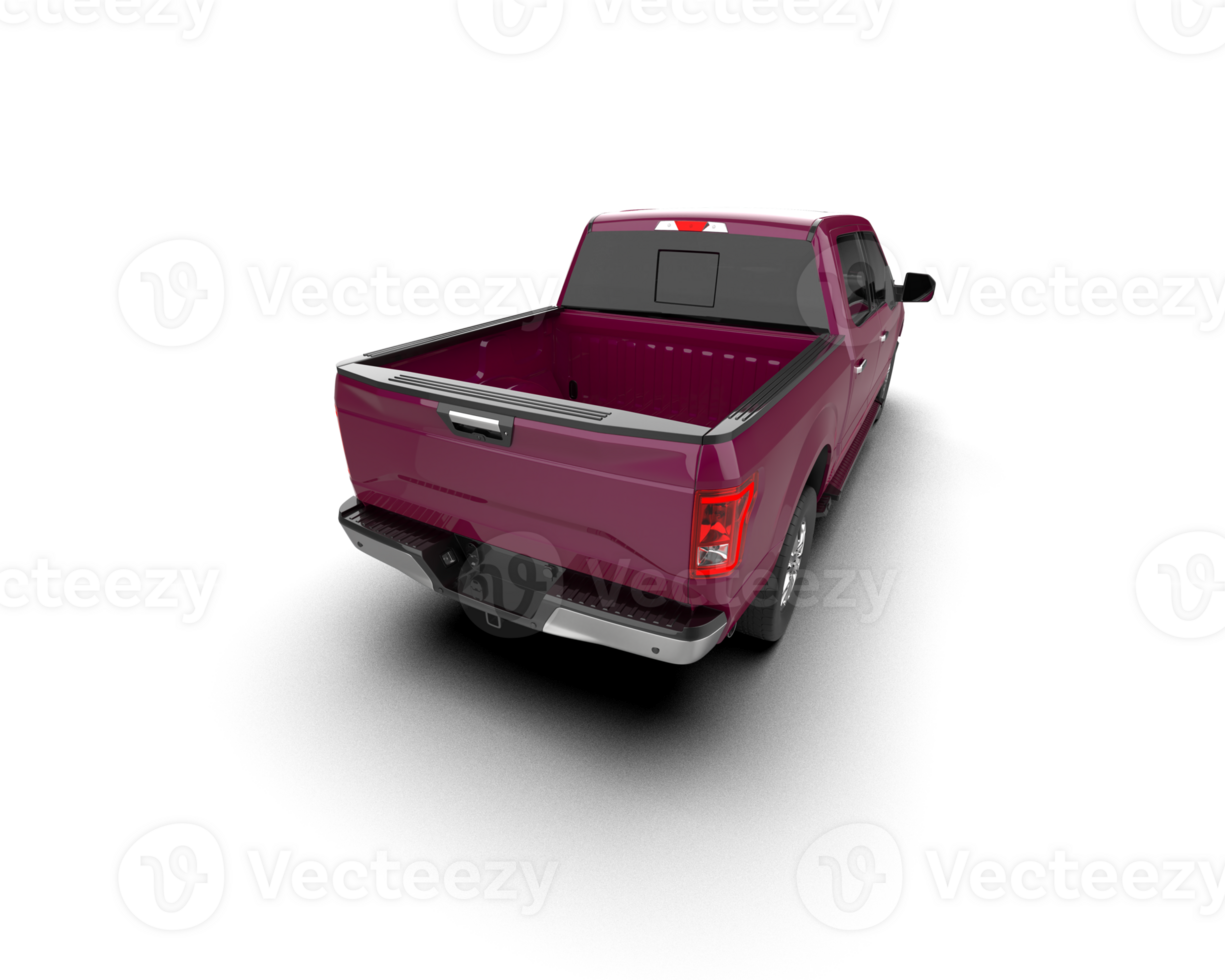 Pickup truck isolated on background. 3d rendering - illustration png