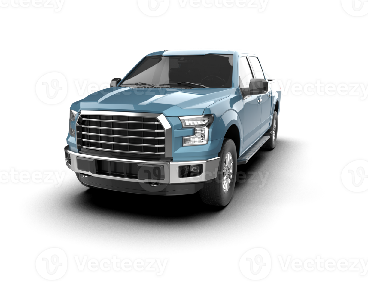 Pickup truck isolated on background. 3d rendering - illustration png
