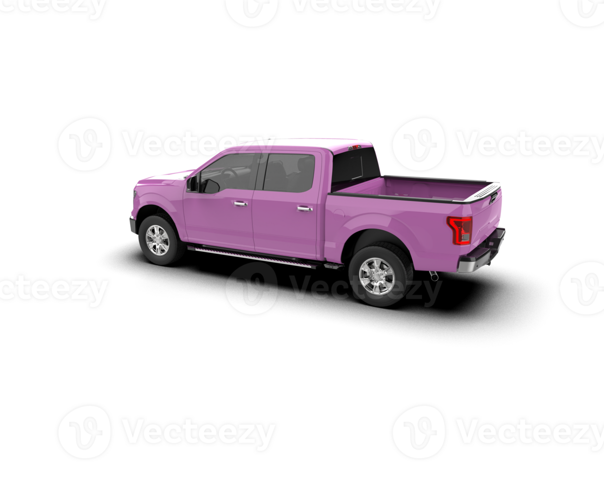 Pickup truck isolated on background. 3d rendering - illustration png