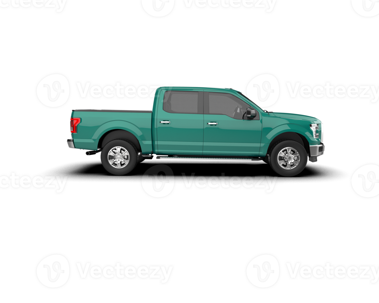 Pickup truck isolated on background. 3d rendering - illustration png