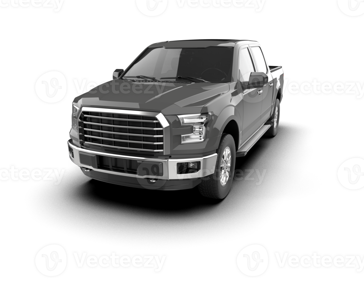 Pickup truck isolated on background. 3d rendering - illustration png