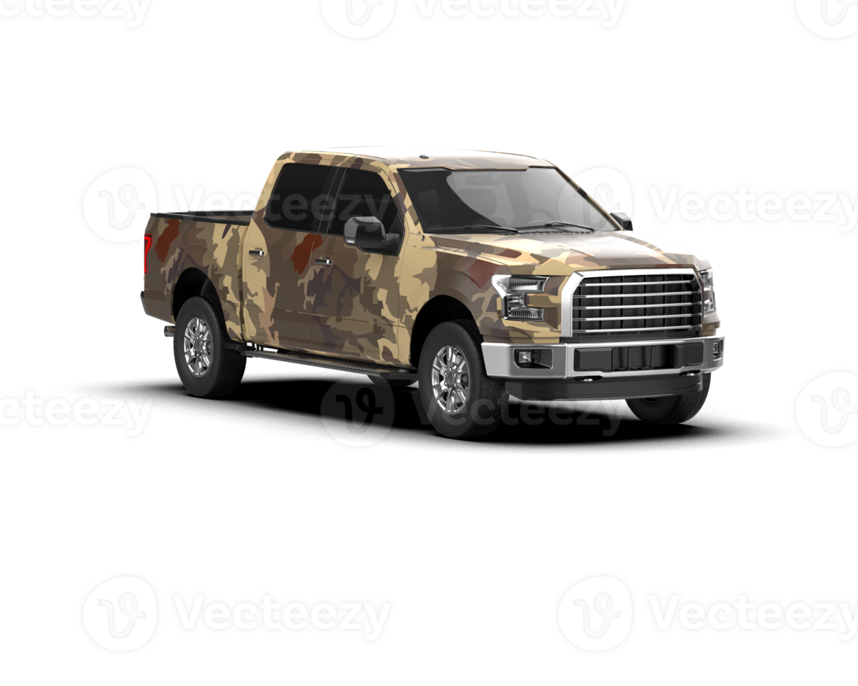 Pickup truck isolated on background. 3d rendering - illustration png